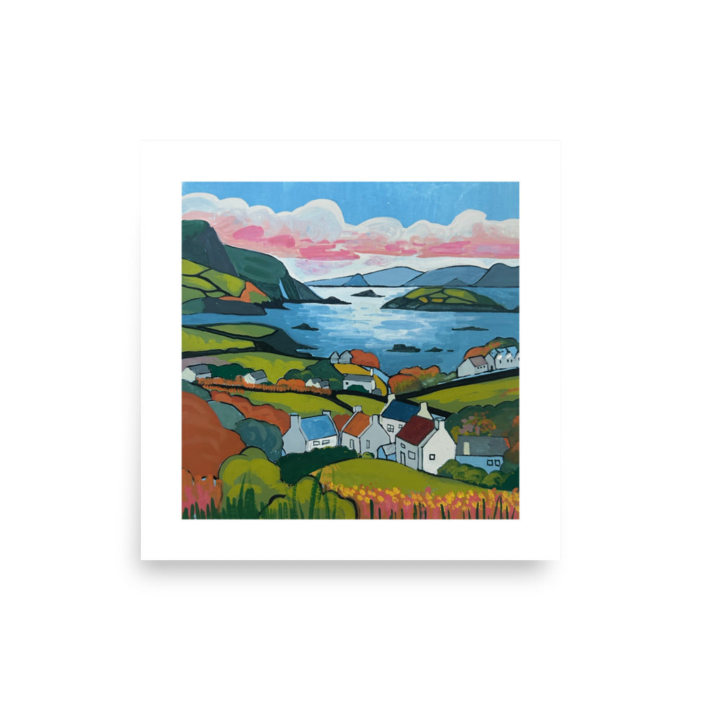 Seaside Village Print