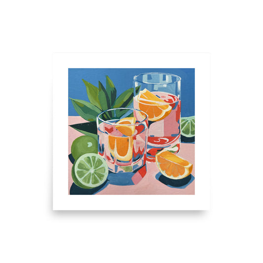 Citrus Sips Print