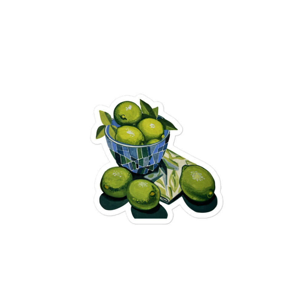 Bowl of Limes Sticker