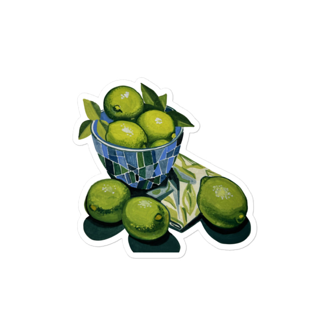 Bowl of Limes Sticker