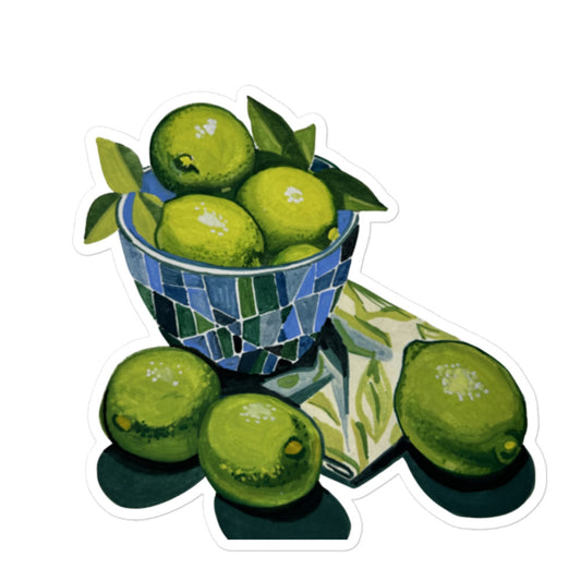 Bowl of Limes Sticker